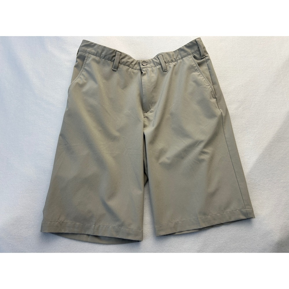 Adidas Golf Shorts Mens 32 Khaki Gray Stretch Lightweight Performance